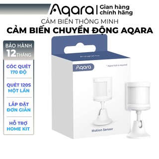 Cảm biến chuyển động Aqara Motion Sensor RTCGQ11LM - Góc quét 170 rộng độ, Hỗ trợ HomeKit - Cần trang bị Hub