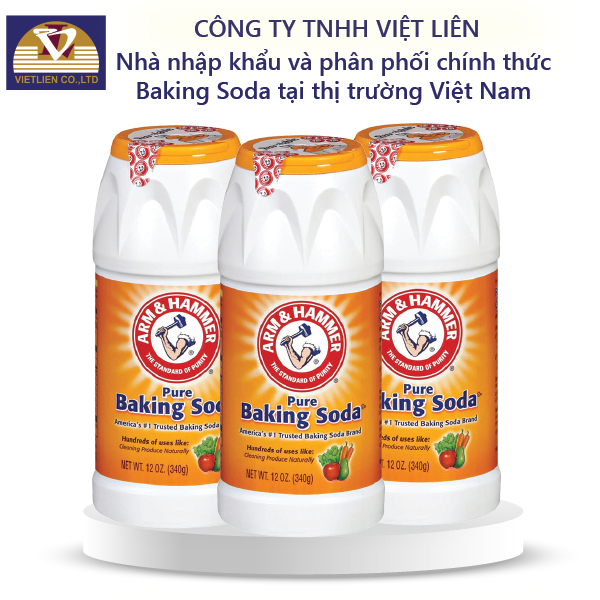 Combo 3: Rửa Rau Củ Quả Arm&Hammer Baking Soda 340g