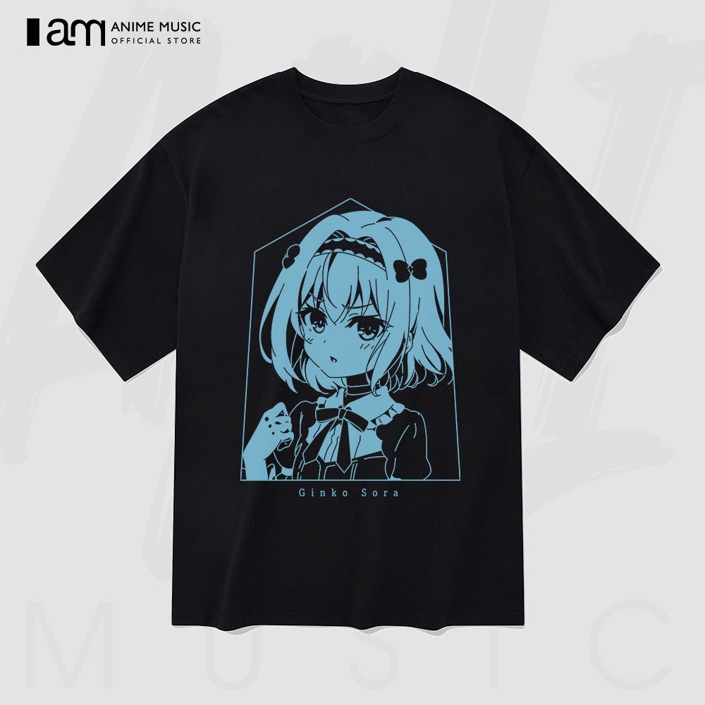 Áo thun Unisex Ryuuou no Oshigoto! Sora Ginko Oversized 100% Cotton ngắn tay