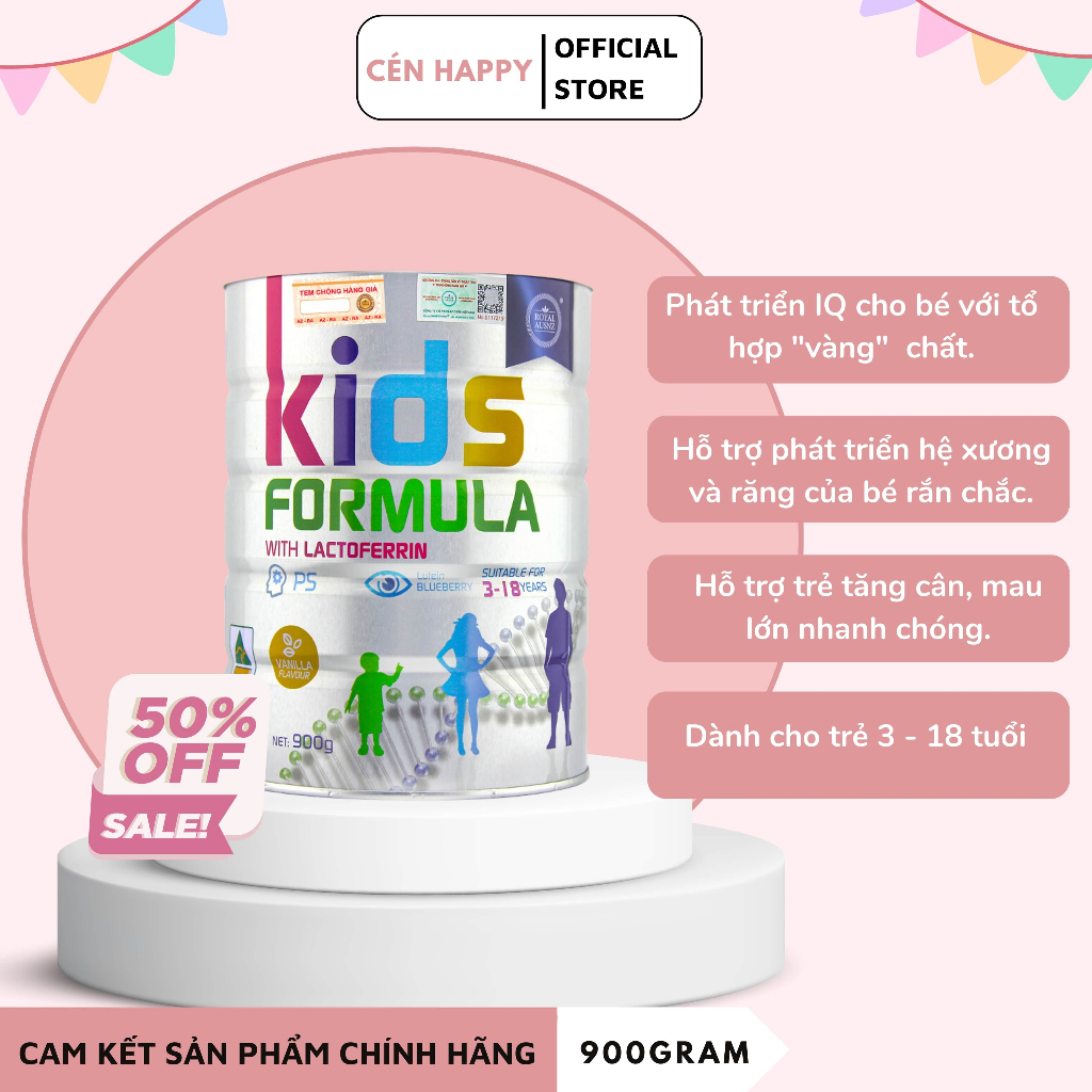 Sữa hoàng gia úc Royal Ausnz Kids Formula hộp 900g cho trẻ 3