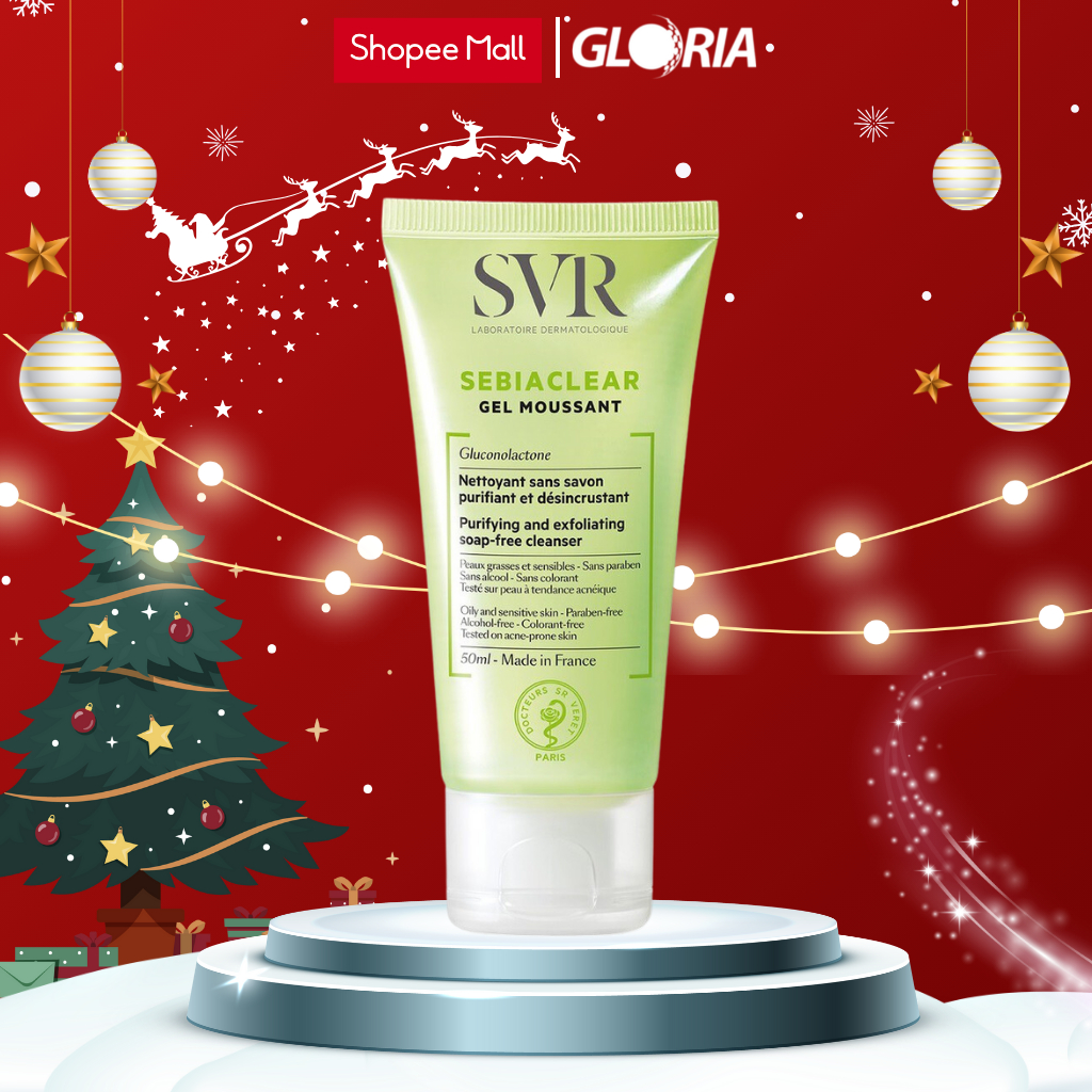 Gel Rửa Mặt Không Có Xà Phòng, Làm Sạch Và Loại Bỏ Tế Bào Da Chết SVR SEBIACLEAR Gel Moussant 200ml