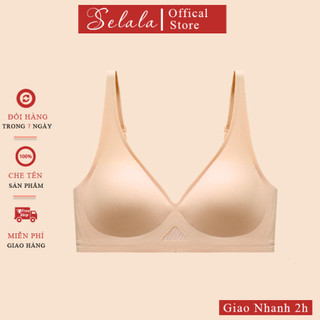 Áo Lót Selala Chất Su Lạnh Không Gọng Thiết Kế Lỗ Thông Hơi Thoáng Mát Thoải Mái AM40