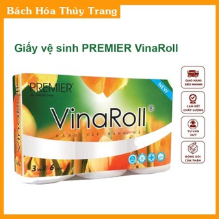 Giấy vệ sinh premier vinaroll không lõi 6 cuộn hàng chuẩn