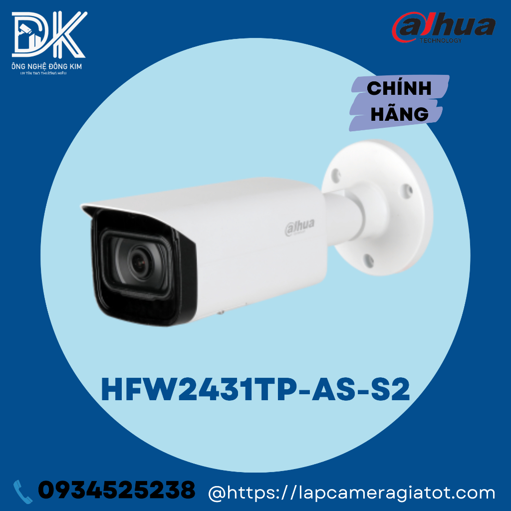 Camera IP Starlight 4.0MP DAHUA DH-IPC-HFW2431TP-AS-S2 giá rẻ
