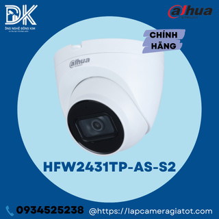 Camera ip dahua 4.0mp dh-ipc-hdw2431tp-as-s2 hàng chính hãng,tích hợp âm thanh