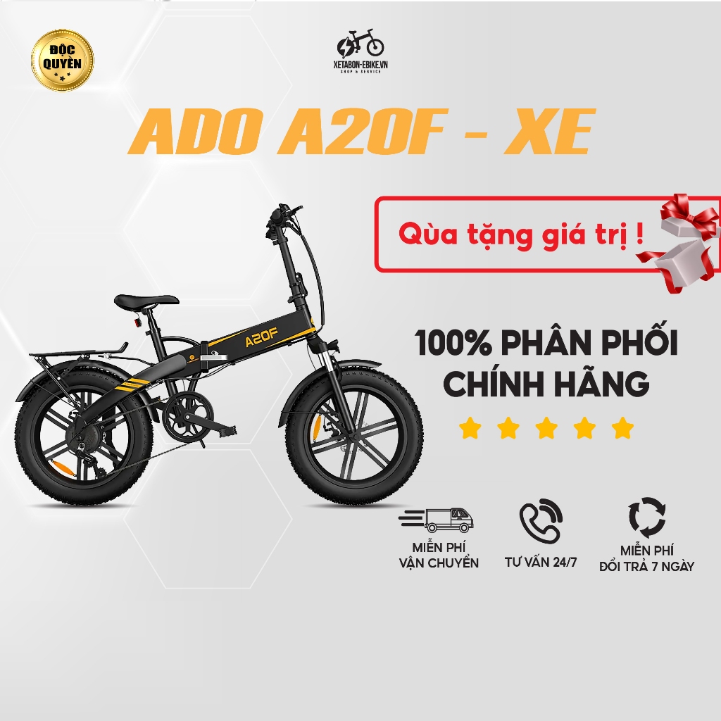 Xe Đạp Trợ Lực Điện ADO A20FXE , Xe đạp gấp gọn Động cơ 500w tốc độ lên tới 40KM/H Bền Bỉ Bảo Hành 12 tháng í