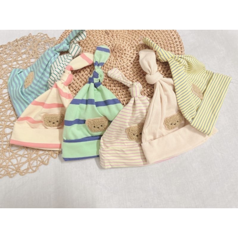 Mũ Cotton Củ Tỏi Siêu Yêu Cho Bé Trai 0-6 Tháng Tuổi