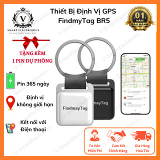 Thiết bị định vị GPS FindmyTag BR5 theo dõi oto, xe máy, thú cưng, trẻ em tránh thất lạc, kết nối qua app, IOS&Android