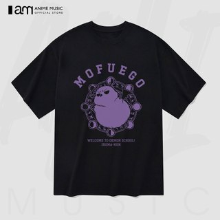 Áo thun Unisex Welcome to Demon School! Iruma-kun MOFUEGO Oversized 100% Cotton ngắn tay