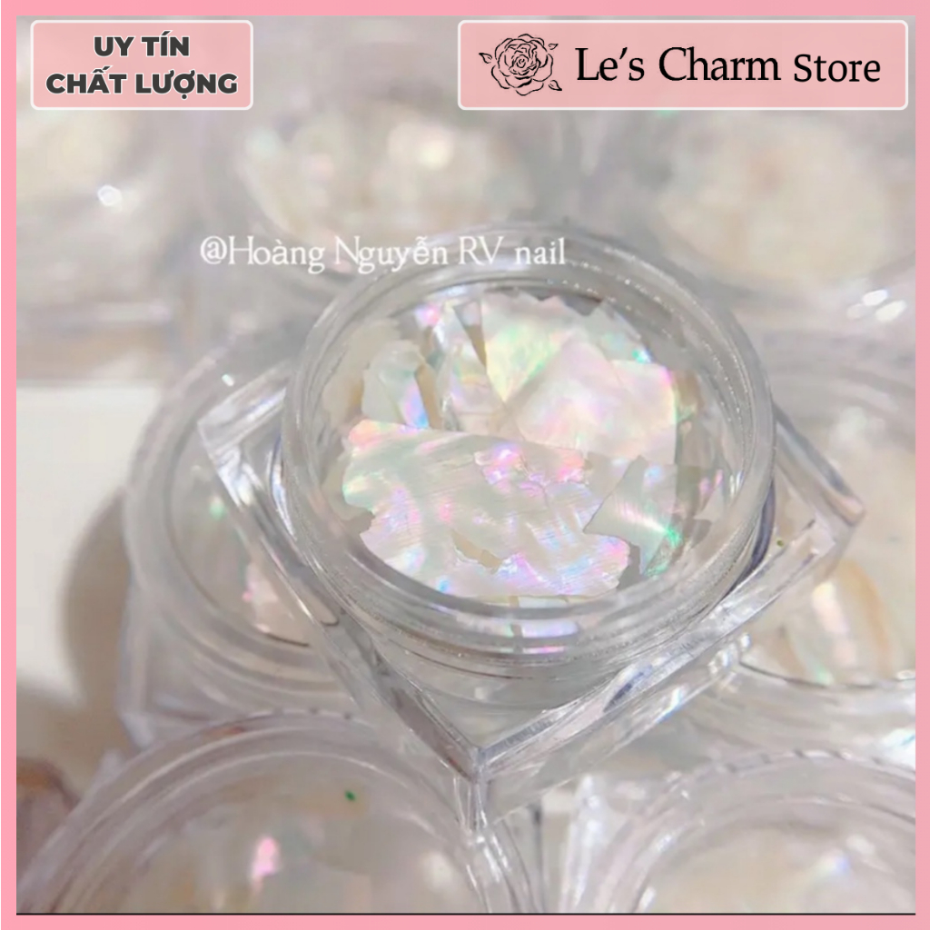 Hũ xà cừ trắng ánh trai mỏng đẹp