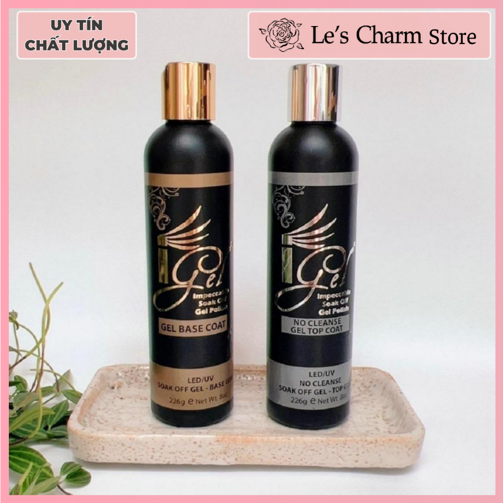 Chai Base top Igel làm nail dung tích lớn 226g siêu tiết kiệm