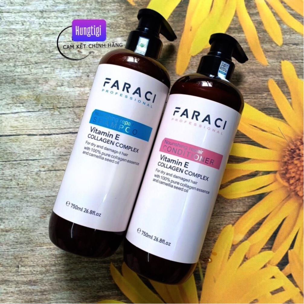 Dầu gội FARACI VITAMIN E 750ml Phục hồi tóc, Chống Rụng,Siêu Mềm Mượt - shop chính hãng