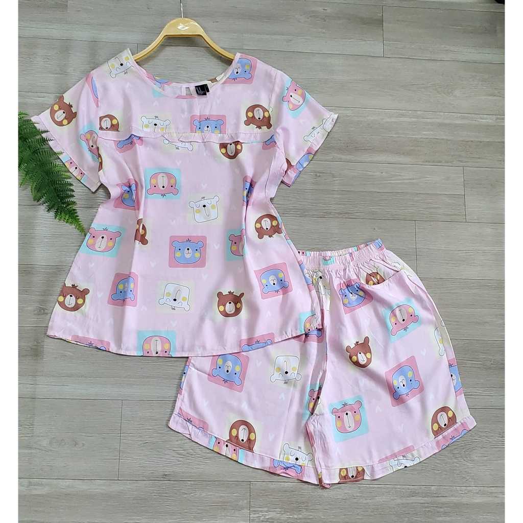 Bộ Tole Lanh Đùi tay ngắn F21 VNXK - size (40-73kg)