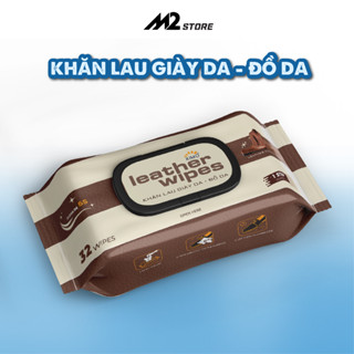 Khăn lau giày da đồ da cao cấp Ximo Leather Wipes 32 khăn, Khăn lau đồ da bảo vệ da không phai màu