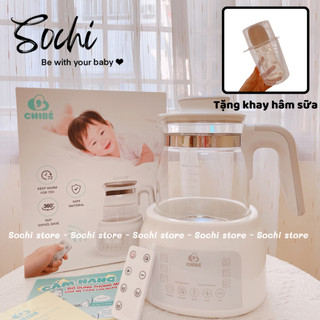 [Tặng khay hâm] Bình đun nước/hâm nước pha sữa có điều khiển từ xa Chibé - Bảo hành 18 tháng