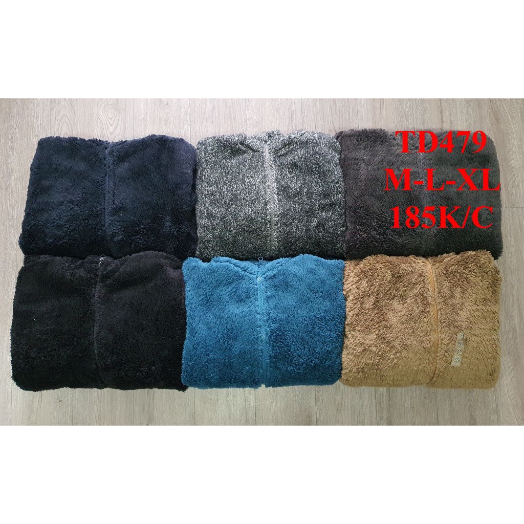 * Mã TD479: Áo nam có mũ chất lông cừu mềm nhẹ ấm