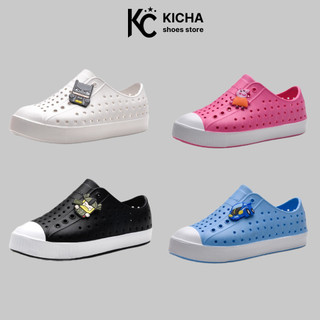 Giày Nhựa NATIVE Trẻ Em Chất Liệu Nhựa E.V.A Mềm Siêu Nhẹ Không Thấm Nước Tặng 04 Stickers