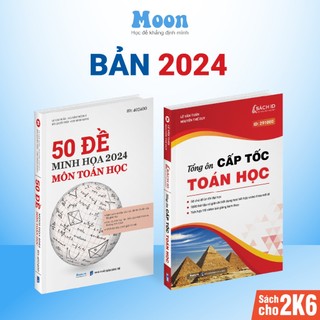 Combo sách Bộ đề minh họa và Tổng ôn cấp tốc môn Toán học ôn luyện thi THPTQG 2023 | Sách ID