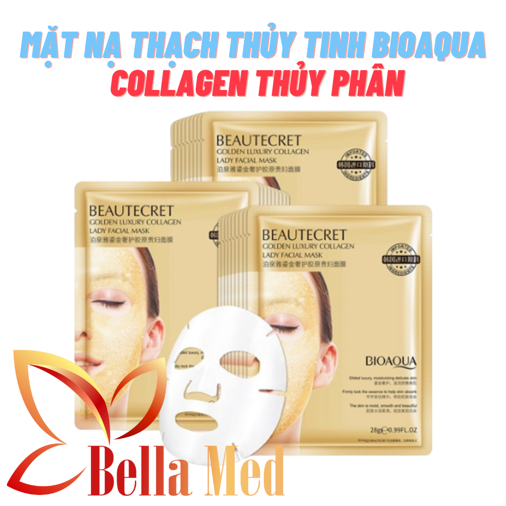 Mặt nạ thạch thủy tinh collagen BioAqua giúp da mướt mịn - đầy sức sống