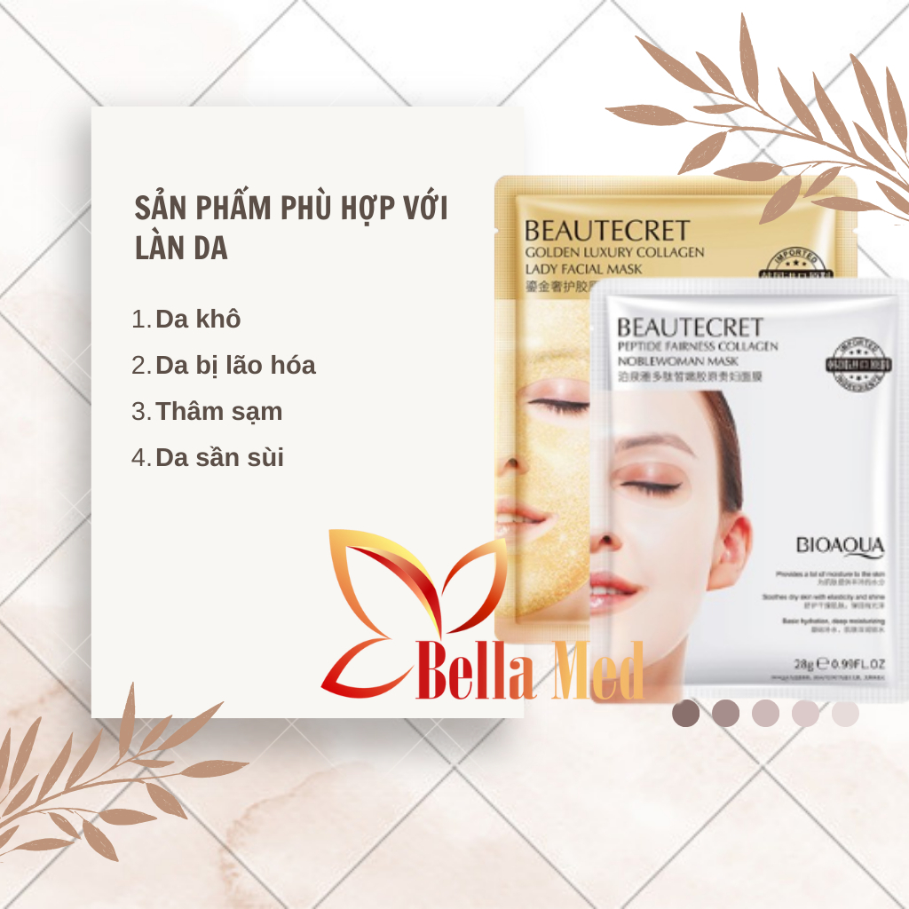 Mặt nạ thạch thủy tinh collagen BioAqua giúp da mướt mịn - đầy sức sống