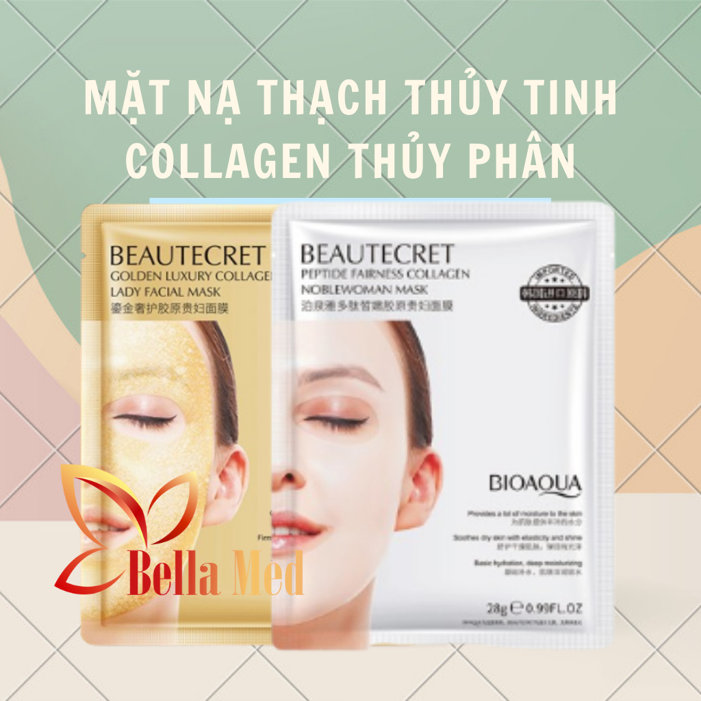 Mặt nạ thạch thủy tinh collagen BioAqua giúp da mướt mịn - đầy sức sống