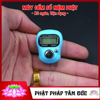 Máy bấm số niệm phật xỏ ngón tay, máy đếm số, máy đếm số niệm phật, tràng hạt điện tử niệm phật kí số mẫu mới - đa sắc m