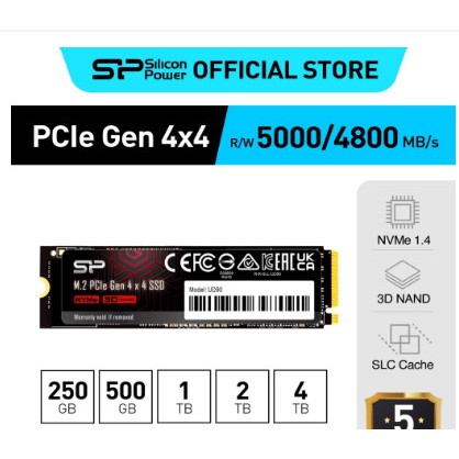 Ổ cứng SSD M.2 NVME Silicon Power 128GB/ 256GB/ 512GB M.2 2280 PCIe Gen3x4 _A60| BH 5 năm