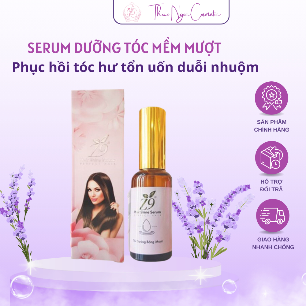 Serum dưỡng tóc mềm mượt phục hồi tóc hư tổn uốn duỗi nhuộm Z9 50ml Z87