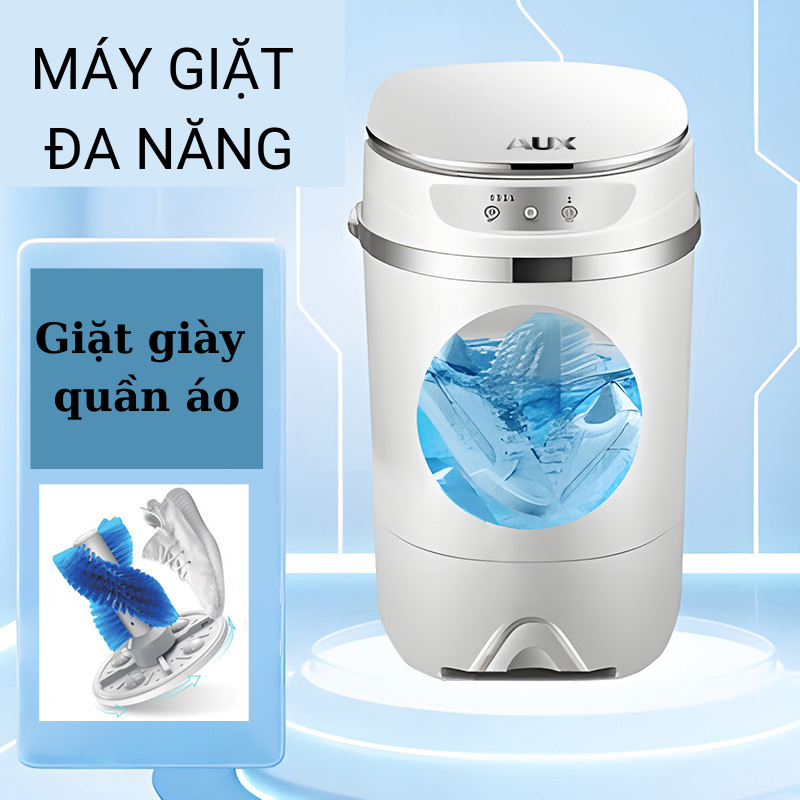 Máy giặt mini cao cấp, máy giặt giày quần áo vắt khử khuẩn bằng tia UV - bảo hành 12 tháng