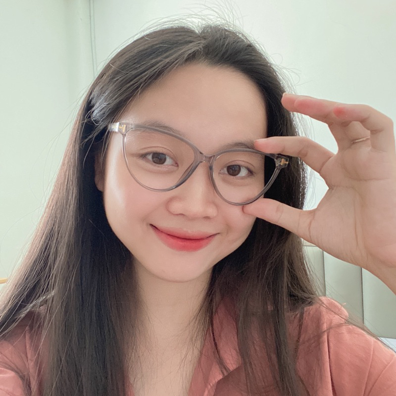 Kính mắt mèo gọng nhựa kiểu dáng đơn giản trẻ trung