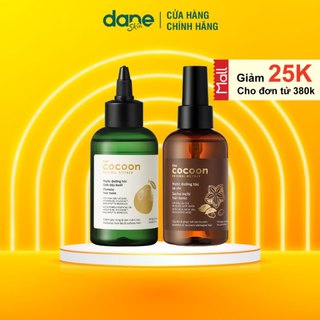 Combo nước dưỡng tóc tinh dầu bưởi Cocoon 140ml + Xịt dưỡng tóc sa chi Cocoon 140ml