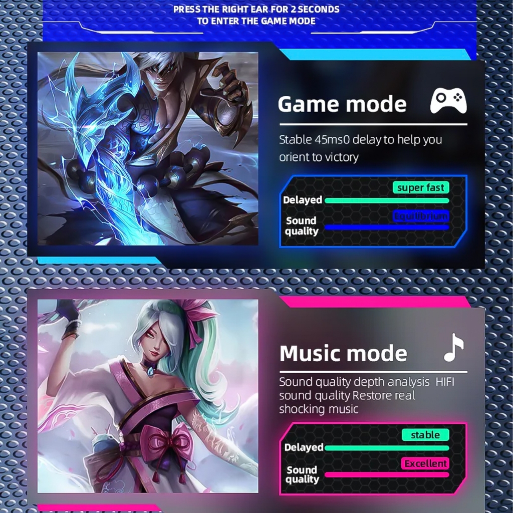 Tai Nghe Bluetooth Vinetteam BTMV2 cho Game Thủ Chip Jerry 5.3, Độ Trễ Thấp, Mô Hình Chiến Binh Marvel Cực Ngầu - DC5189