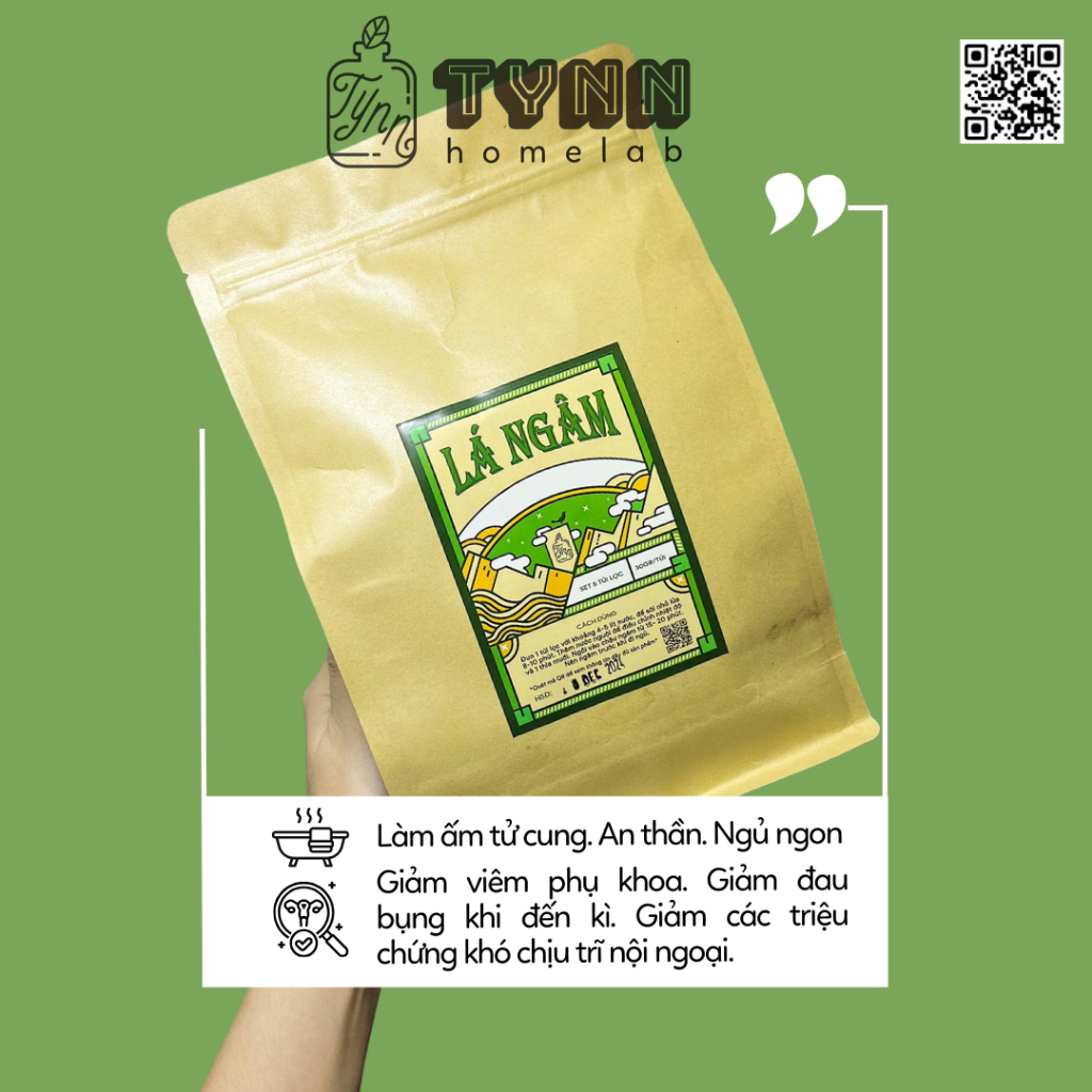 Lá Ngâm Dưỡng Sinh (Lú Bú) hỗ trợ phụ khoa Tynnyl (Set 5 túi lọc)