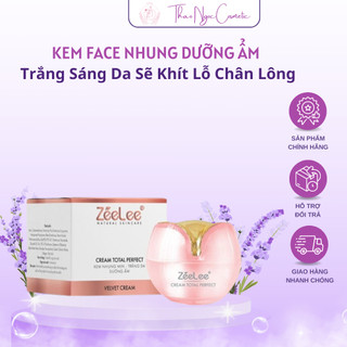 Kem face nhung dưỡng ẩm trắng sáng da sẽ khít lỗ chân lông zeelee 20g