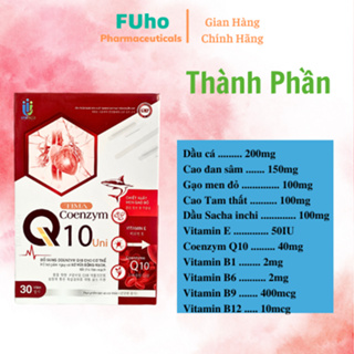 Viên Uống Bổ Tim Coenzym Q10 Tima Uni, Bổ sung Coenzym Q10 cho cơ thể