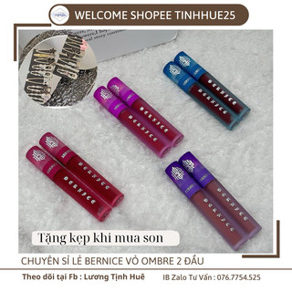 Son kem lì bernice mới vỏ ombre 2023 - mịn nhung lì - mua son có quà