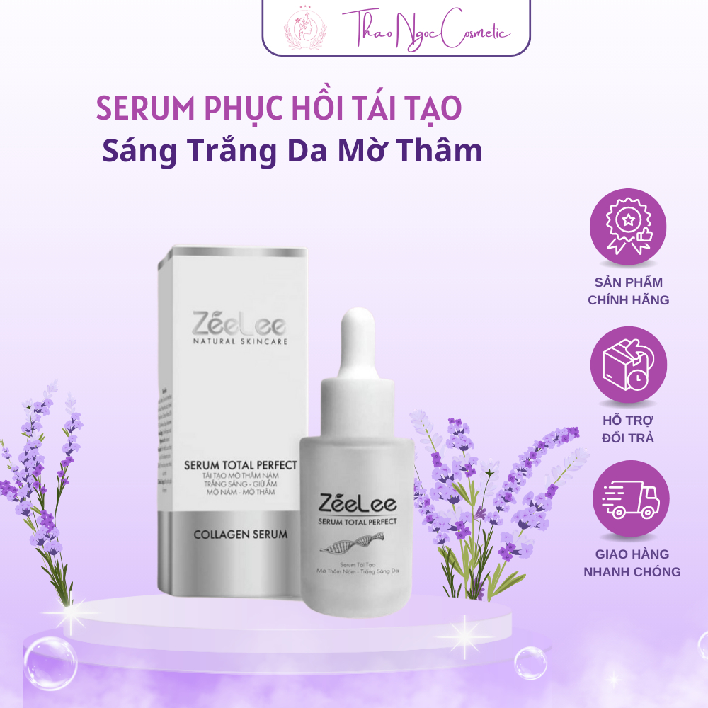 Serum Phục Hồi Tái Tạo Collagen Sáng Trắng Da Mờ Thâm Zeelee 30ml E20