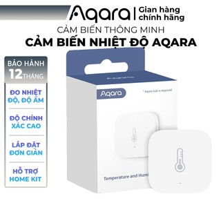 Cảm biến Nhiệt độ Độ ẩm Aqara Temperature and Humidity Sensor WSDCGQ11LM - Tương thích HomeKit, Cần trang bị Hub