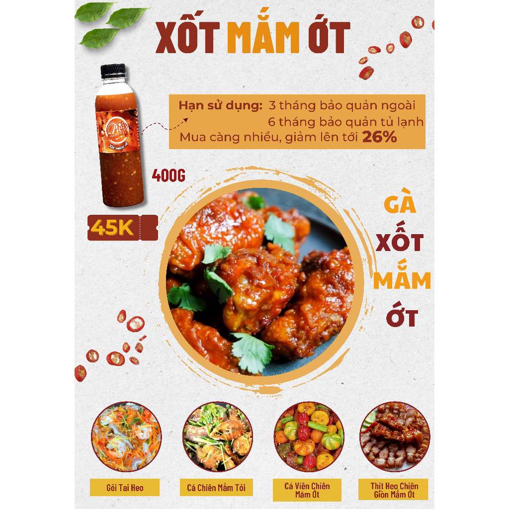 Sốt Gà Chiên Nước Mắm Tỏi Bếp Xuyên Việt - Gà, Cá Chiên Nước Mắm Tỏi 400g