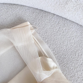 MAXI NUDE TƠ GÂN NHĂN THẮT NƠ EO