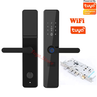 Khoá Vân Tay Tuya Wifi Cho Cửa Gỗ Lắp Mới Và Thay Thế, Hướng Dẫn Lắp Đặt, Lắp Đặt Tận Nơi bảo Hành 1 Năm