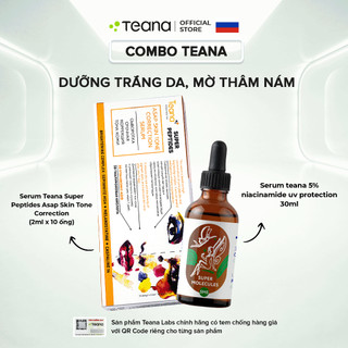 Combo Teana dưỡng trắng da, mờ thâm nám (Serum Teana ASAP + Serum Teana SM5 5% Niacinamide)