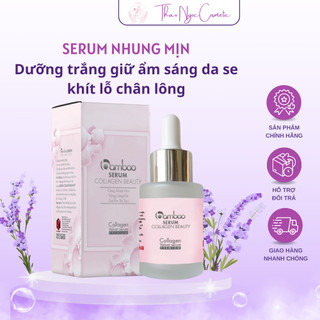 Serum Nhung Mịn Collagen Bamboo dưỡng trắng giữ ẩm sáng da se khít lỗ chân lông size 30ml