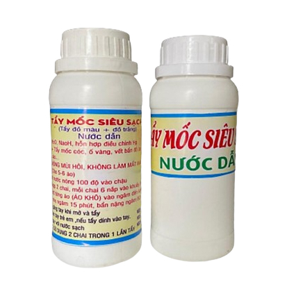 Tẩy mốc siêu sạch, tẩy mốc quần áo trắng áo màu tẩy vết thâm kim không bị phai màu cặp 500ml