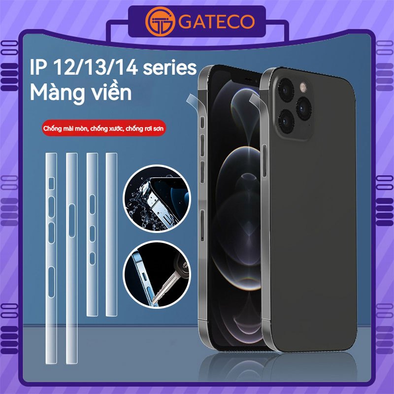 Dán viền PPF trong suốt siêu dính dành cho IPhone 12/12PRO/12PROMAX/13/13PRO/13PROMAX/14/14PRO/14PLUS/14PROMAX