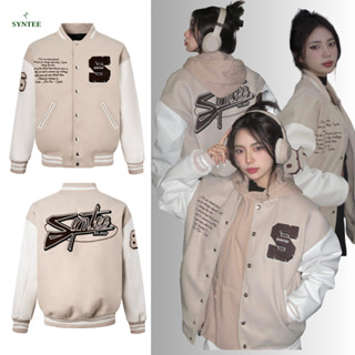 Áo Khoác Varsity SYNTEE 1 Tuổi, Bản Kỷ Niệm, Full Hình Thêu, Chất Dạ Long Phụng