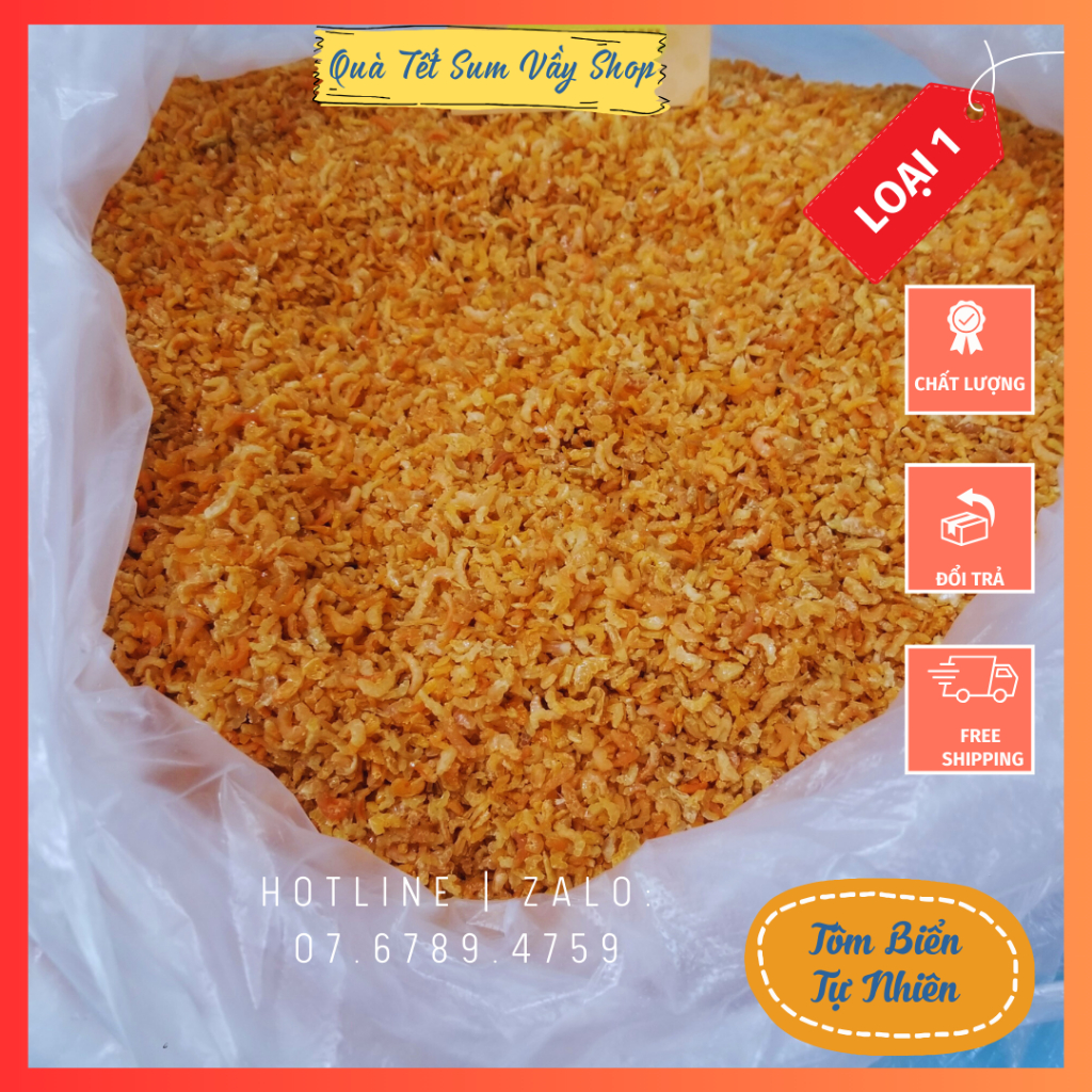 100g tôm nhỏ nấu canh, nước lèo, xào bắp, khô quẹt biển Bình Thuận