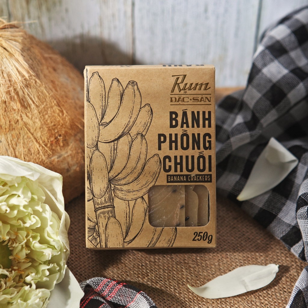 RỤM - BÁNH PHỒNG CHUỐI (HỘP 250GR)