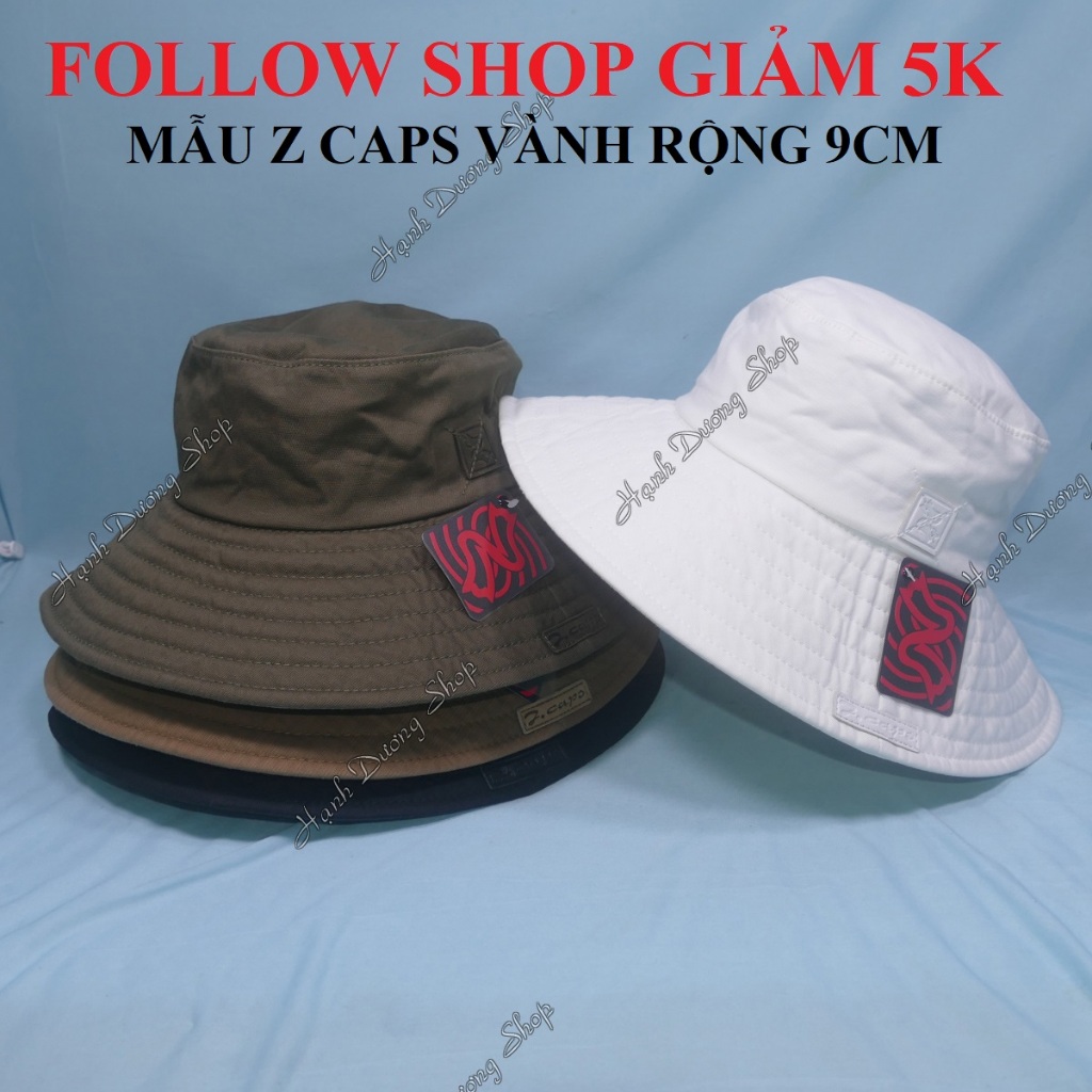 Nón tai bèo Z caps vành rộng 9 cm mũ bucket rộng vành với chất liệu vải cotton cao cấp dành cho cả nam và nữ