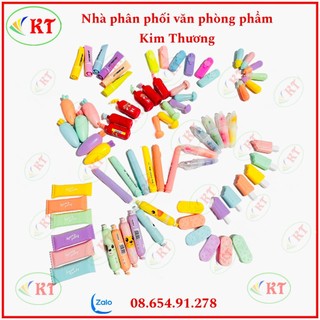 Bút dạ quang kiểu nhiều mẫu 6 cây 6 màu